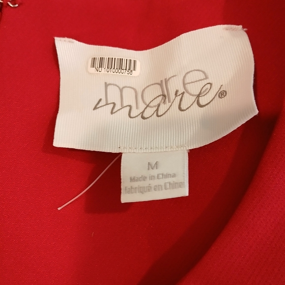 Mare Mare x Anthropologie Red Cut-Out Shift Dress size Medium - Picture 7 of 11